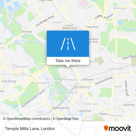 Temple Mills Lane map