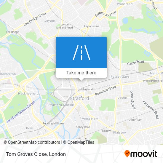 Tom Groves Close map