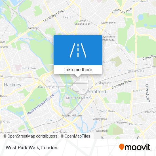 West Park Walk map