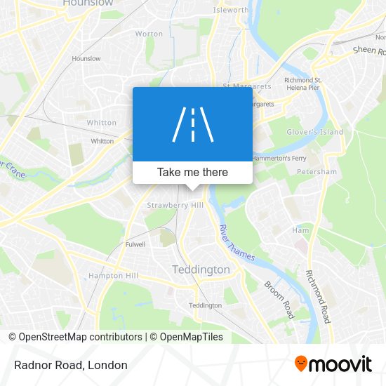 Radnor Road map