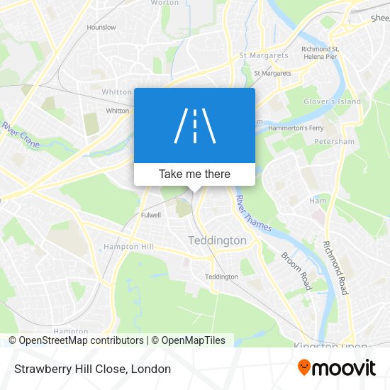 Strawberry Hill Close map