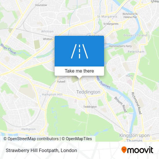 Strawberry Hill Footpath map