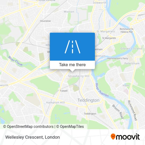 Wellesley Crescent map