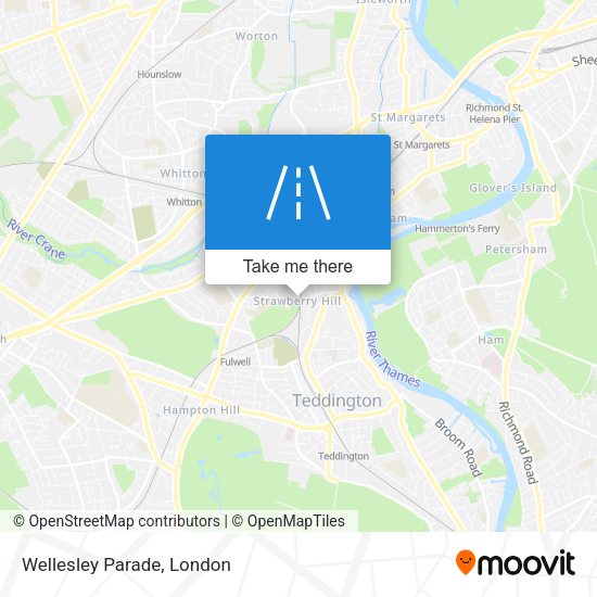 Wellesley Parade map