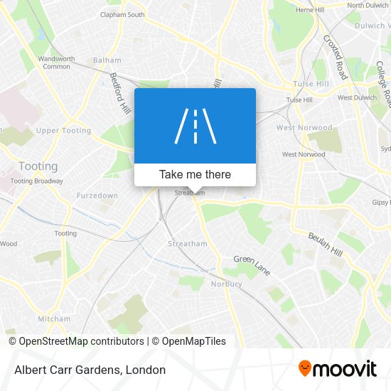 Albert Carr Gardens map