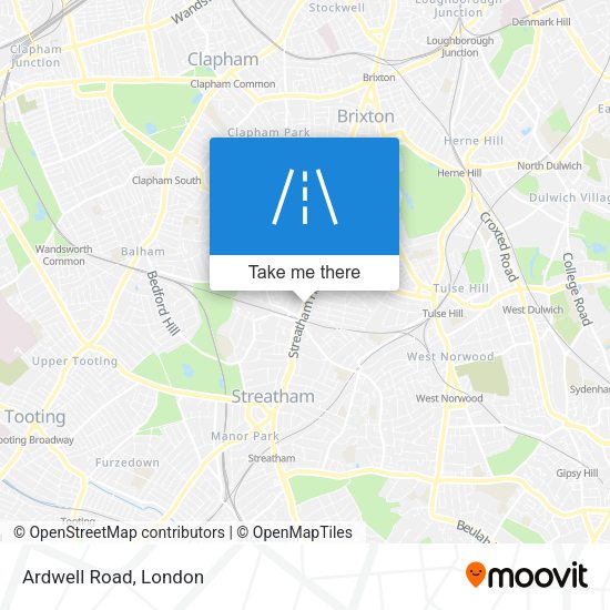 Ardwell Road map