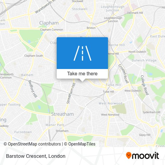 Barstow Crescent map