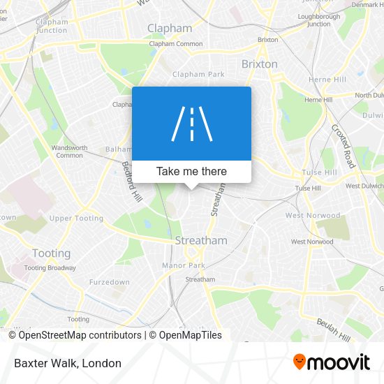 Baxter Walk map