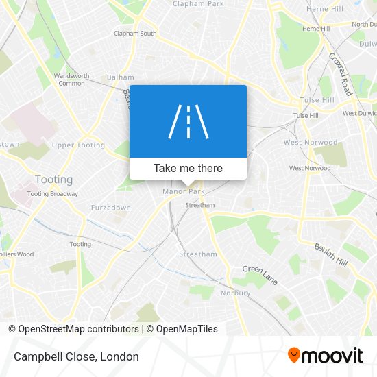Campbell Close map
