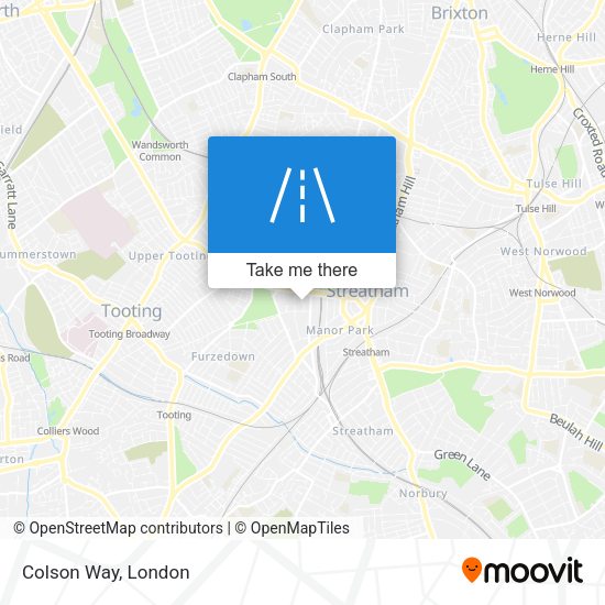 Colson Way map