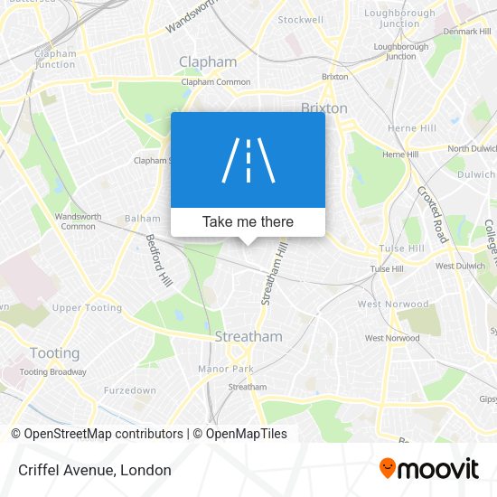 Criffel Avenue map