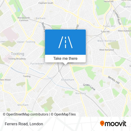 Ferrers Road map