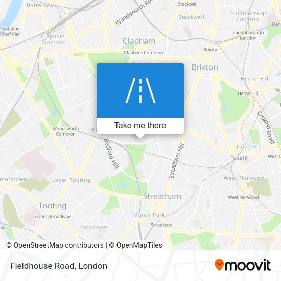 Fieldhouse Road map