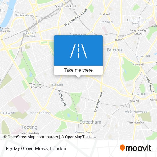 Fryday Grove Mews map