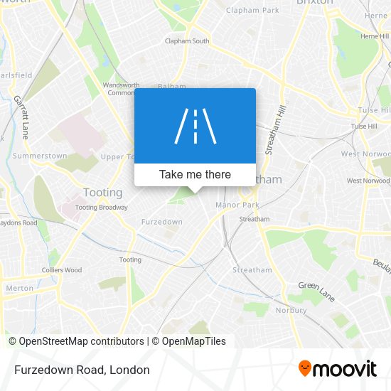 Furzedown Road map