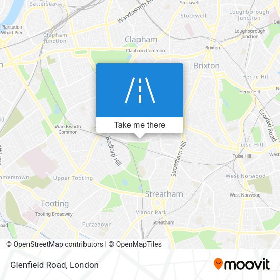 Glenfield Road map