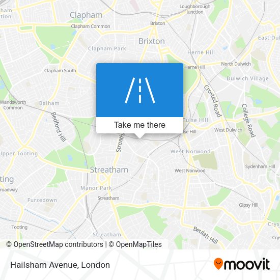Hailsham Avenue map