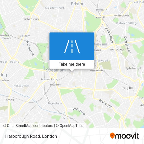 Harborough Road map