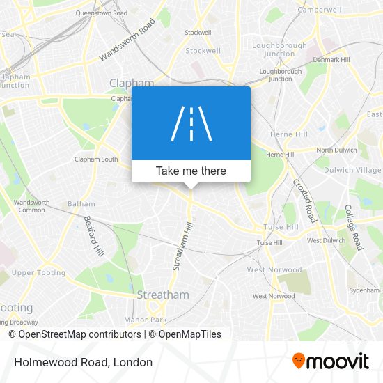 Holmewood Road map