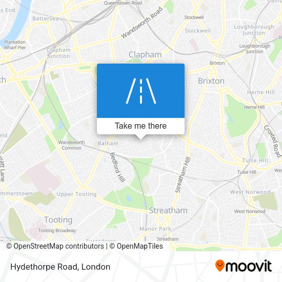 Hydethorpe Road map