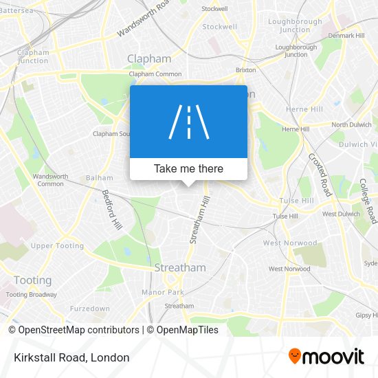 Kirkstall Road map