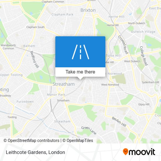 Leithcote Gardens map