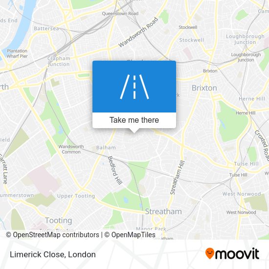 Limerick Close map