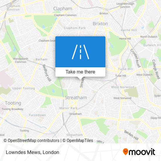 Lowndes Mews map