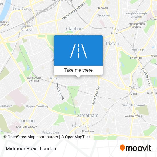 Midmoor Road map