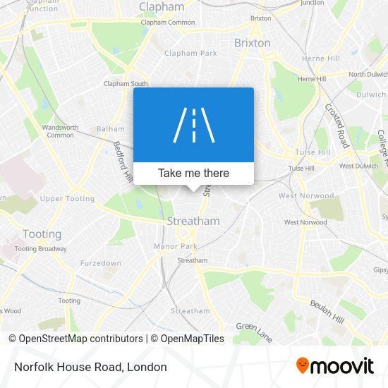 Norfolk House Road map