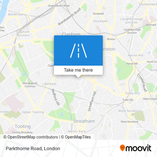 Parkthorne Road map