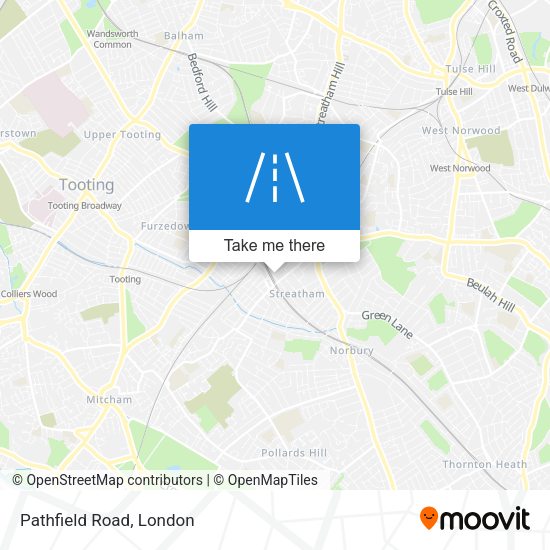 Pathfield Road map