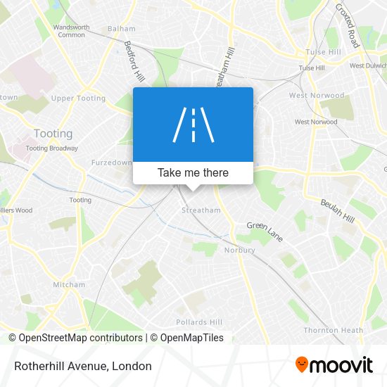 Rotherhill Avenue map