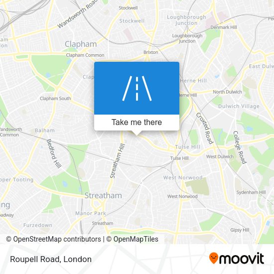 Roupell Road map