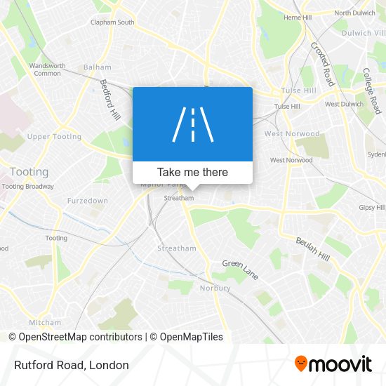 Rutford Road map