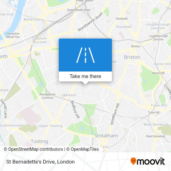St Bernadette's Drive map