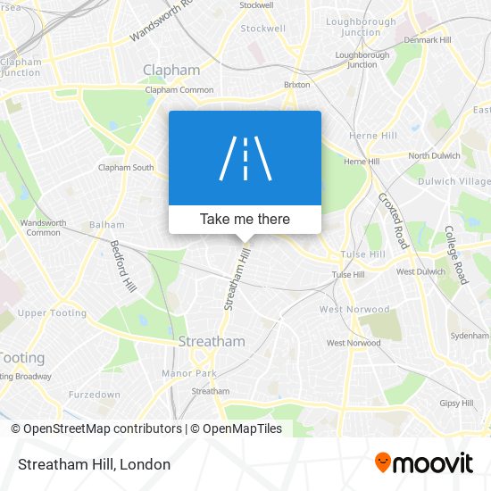 Streatham Hill map