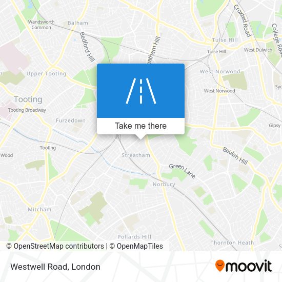 Westwell Road map