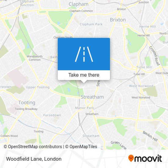 Woodfield Lane map