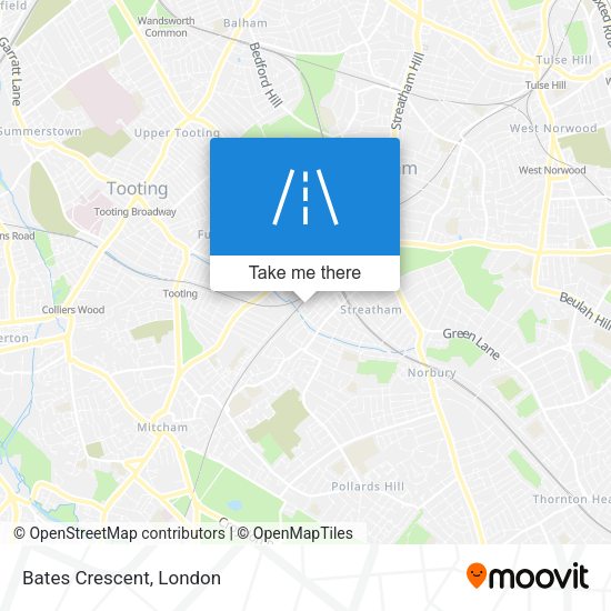 Bates Crescent map