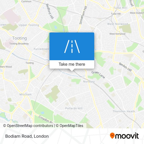 Bodiam Road map