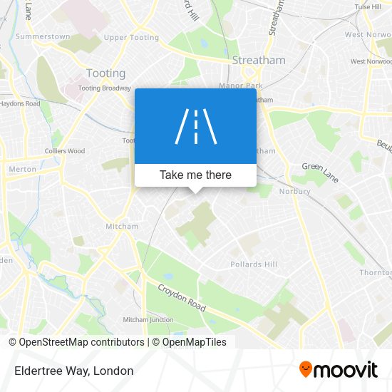 Eldertree Way map