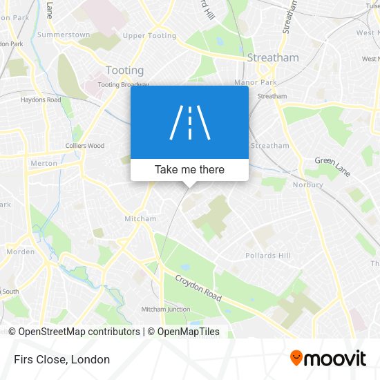 Firs Close map