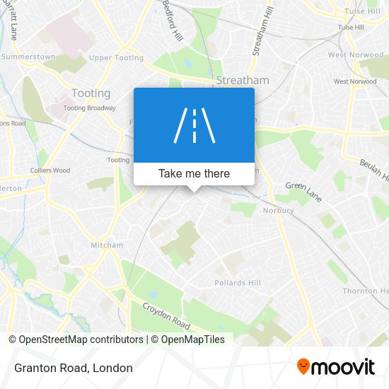 Granton Road map