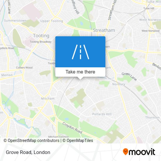 Grove Road map