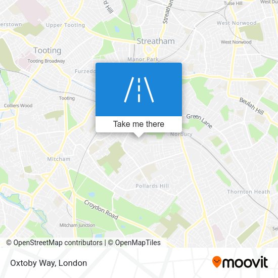 Oxtoby Way map