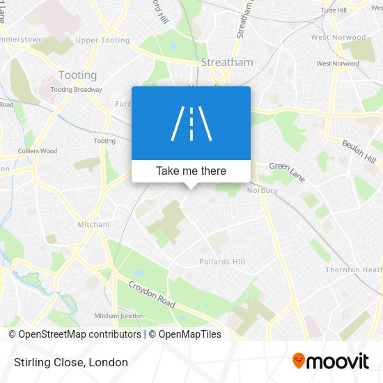 Stirling Close map