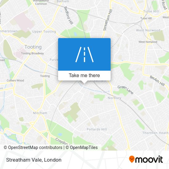 Streatham Vale map