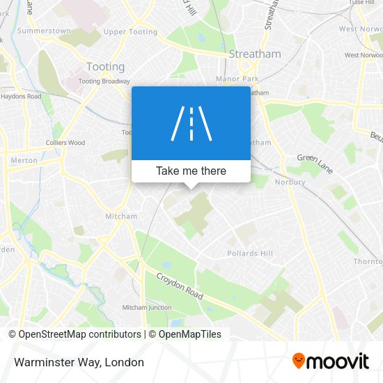 Warminster Way map