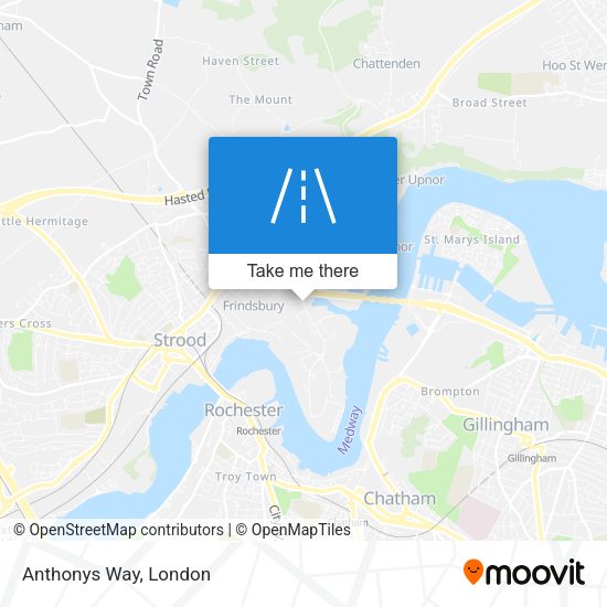 Anthonys Way map